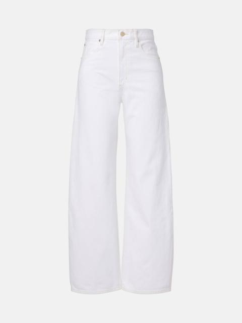 FRAME Bow barrel-leg jeans
