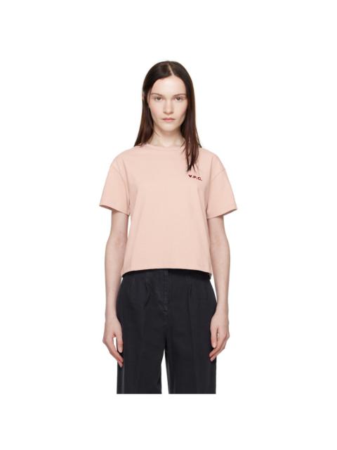 A.P.C. Pink Boxy Petit 'VPC' T-shirt
