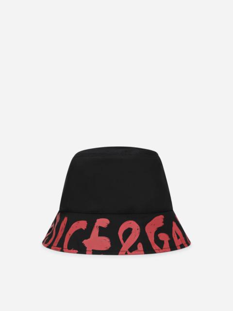 Dolce & Gabbana Reversible bucket hat in printed nylon
