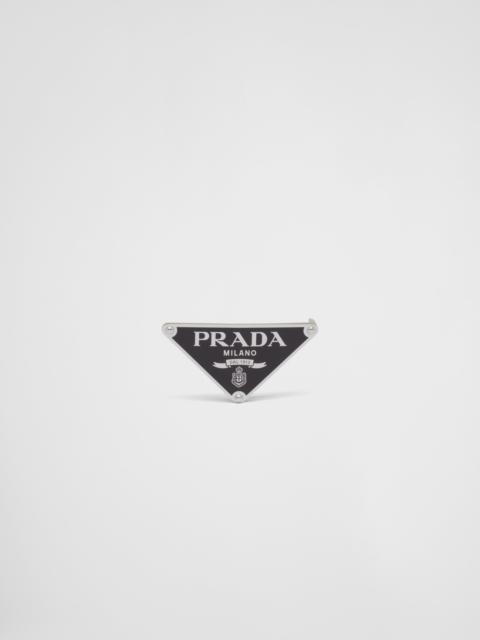 Prada Enameled-metal belt buckle