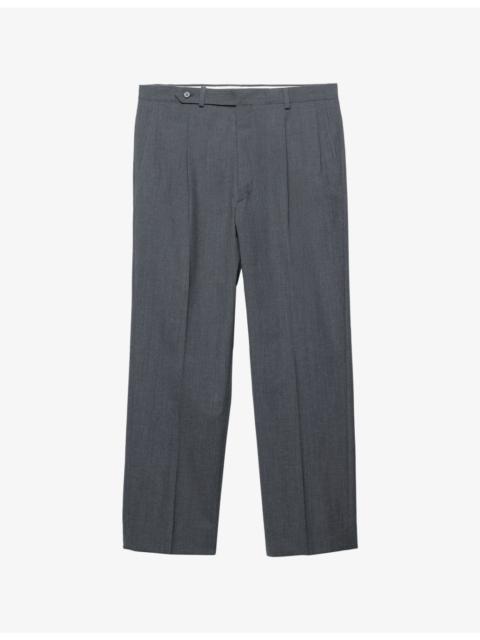 Prada Tailored Straight-Leg Wool Trousers