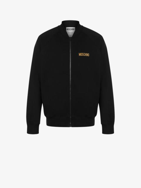 Moschino METALLIC LOGO ORGANIC COTTON SWEATSHIRT