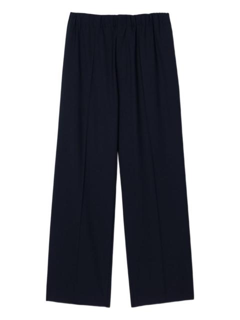 Sandro elasticated-waistband straight-leg trousers