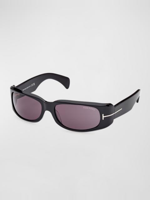 Corey Acetate & Plastic Wrap Sunglasses