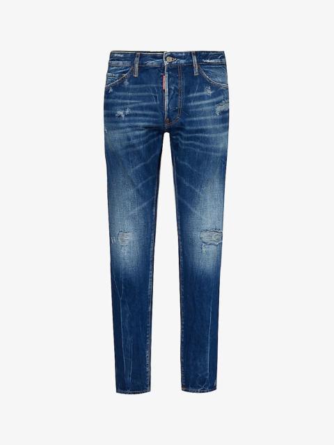 Cool Guy distressed tapered-leg jeans