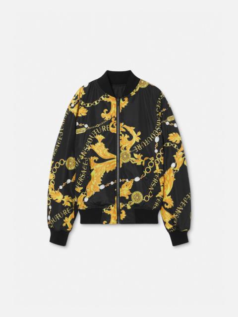 Chain Couture Reversible Bomber