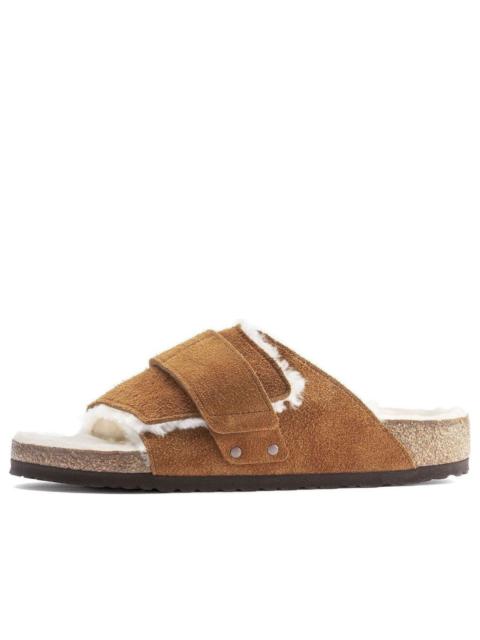 BIRKENSTOCK Birkenstock Kyoto Shearling Suede Leather 'Mink' 1023202
