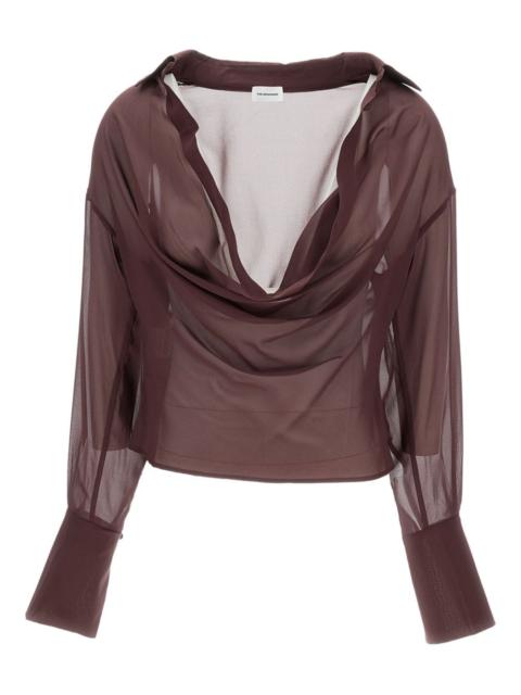THE ANDAMANE Viola draped-effect blouse