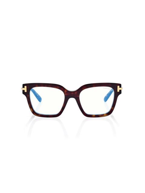 TOM FORD ICON BLUE BLOCK SQUARE OPTICALS