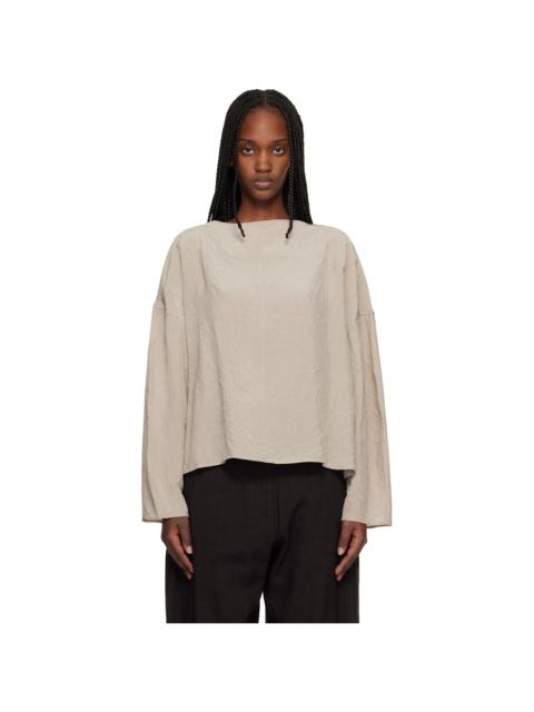 Studio Nicholson Taupe Lau Blouse