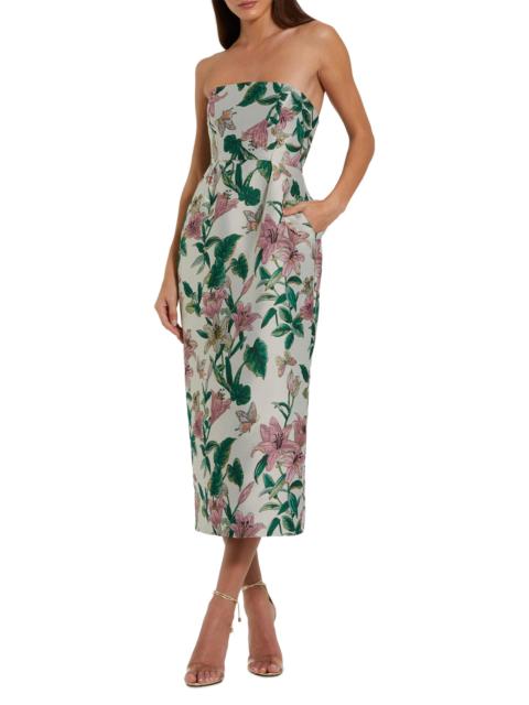 MAC DUGGAL Women's Floral Brocade Strapless Cocktail Dress - Lily