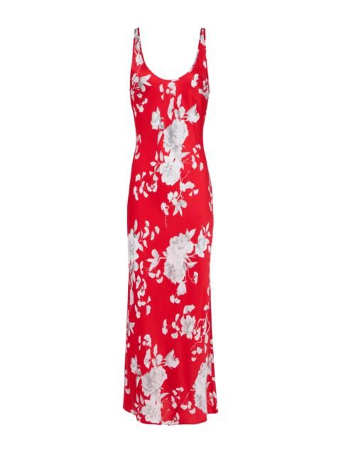 L'AGENCE Akiya Satin Maxi Dress