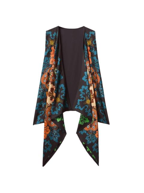 La DoubleJ Women's Reversible Scarf Gilet - Bounty Placee Red