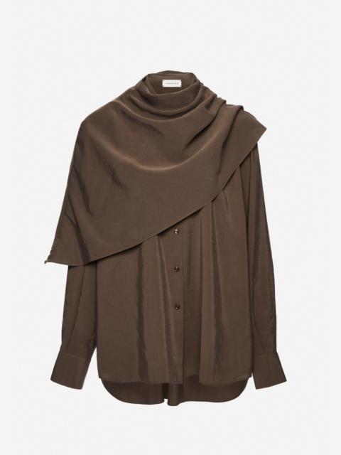 Classic oversized shirt in dark grey