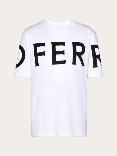 FERRAGAMO Short sleeved t-shirt with graphic logo