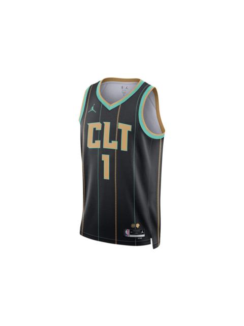 Jordan Nike NBA Charlotte Hornets Lamelo Ball Jersey Black