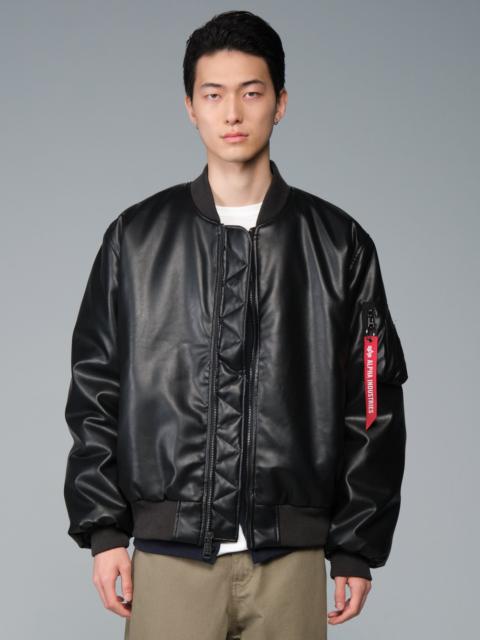 Nike MA-1 FAUX LEATHER BOMBER JACKET