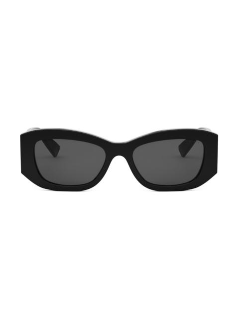 BVLGARI Women's Roma 54MM Geometric Sunglasses - Grey Black Tan