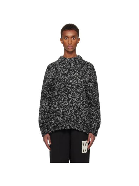 We11done Black & White Chunky Knit Sweater