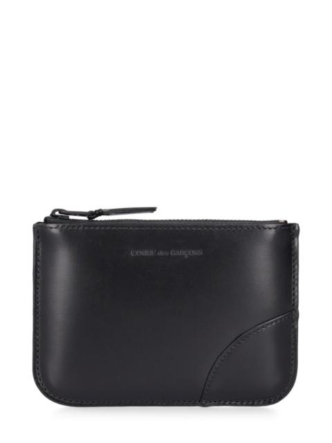 Very black leather pouch