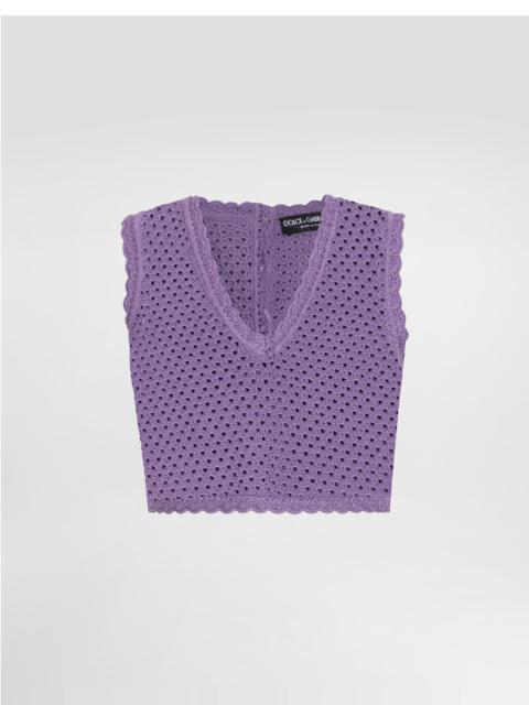 Dolce & Gabbana Crochet crop top