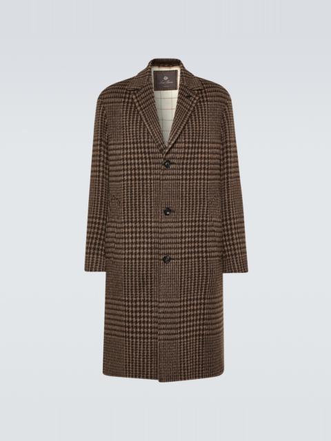 Loro Piana Gibson check jacquard motif coat