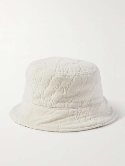 Scritto Chenille-Jacquard Bucket Hat