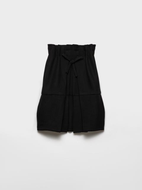 Prada Short chevron wool dress