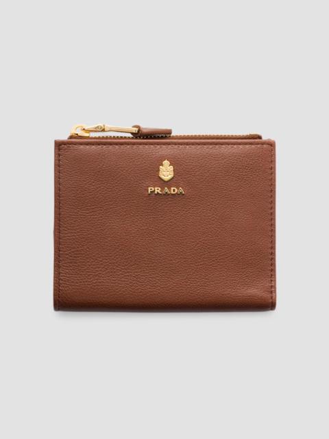 Prada Women's Small Leather Wallet - Brown