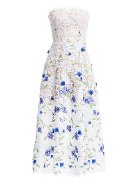 Dress The Population Women's Kailyn Floral Lace Cocktail Dress - White Multi