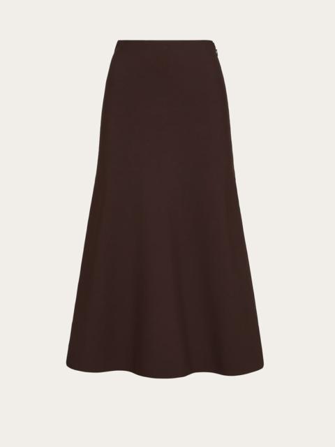 FERRAGAMO FLARED JERSEY VISCOSE SKIRT