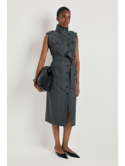 KAREN MILLEN Boucle Military Dress