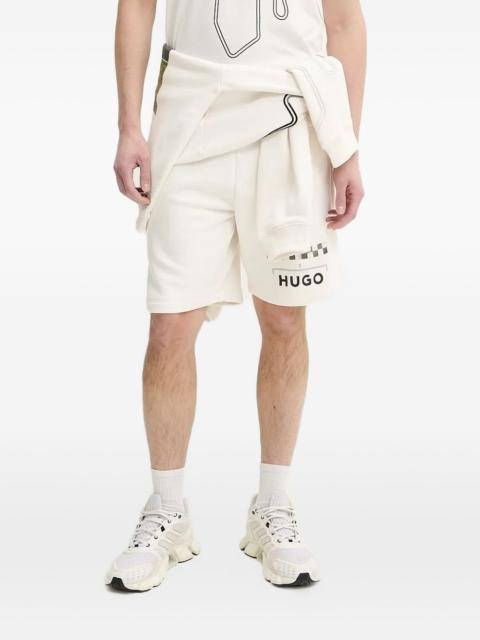 HUGO logo-print shorts
