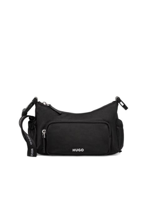HUGO embossed-logo shoulder bag