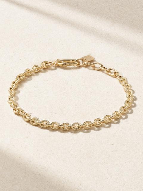 LAUREN RUBINSKI Extra Small Links 14-karat Gold Anklet