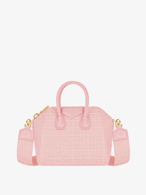 Givenchy MINI ANTIGONA BAG IN 4G EMBROIDERED CANVAS