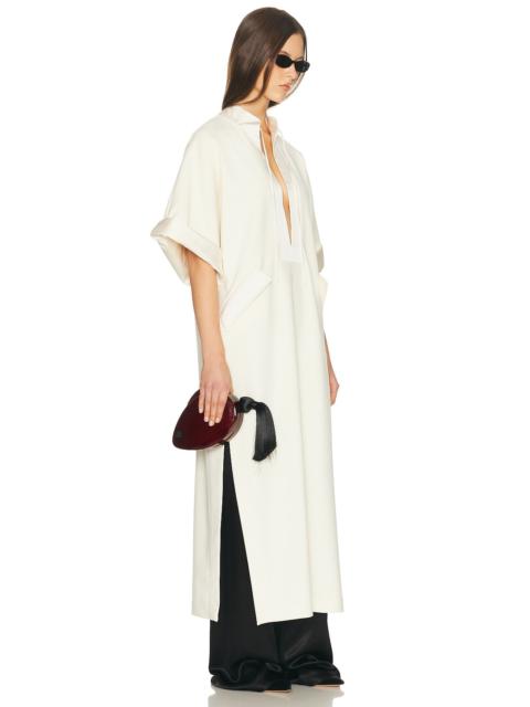 HELSA The Magda Dress in Thick Crepe