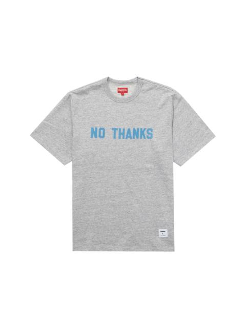 Supreme No Thanks S/S Top Heather Grey