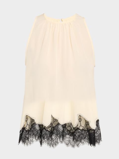 ULLA JOHNSON Sierra Halter Lace Top