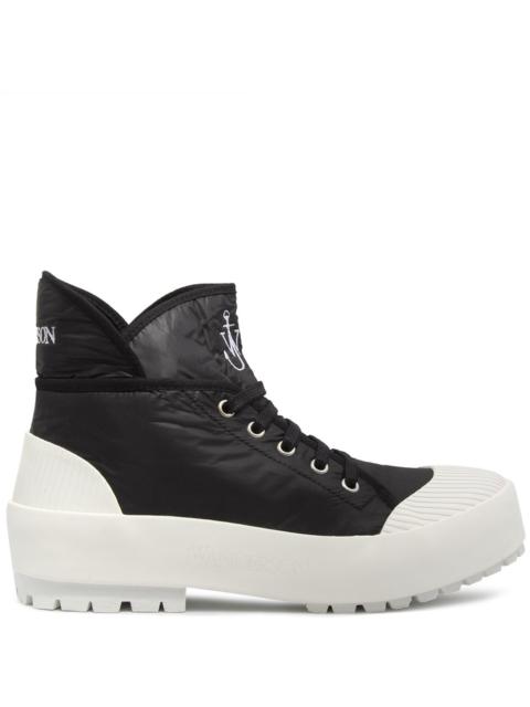 JW Anderson Lace-Up Duck Boots in Black