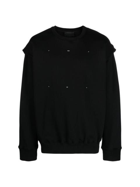 crew-neck cotton sweatshirt