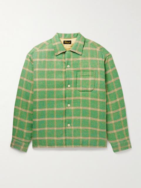 visvim Keesey Checked Linen and Wool-Blend Down Jacket
