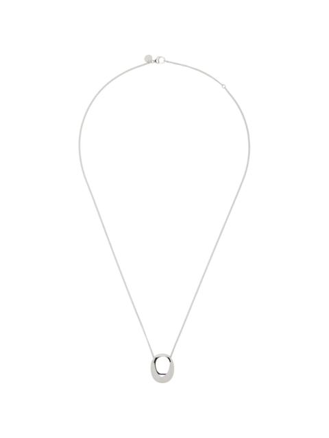 TOM WOOD Silver Pebble Pendant Necklace