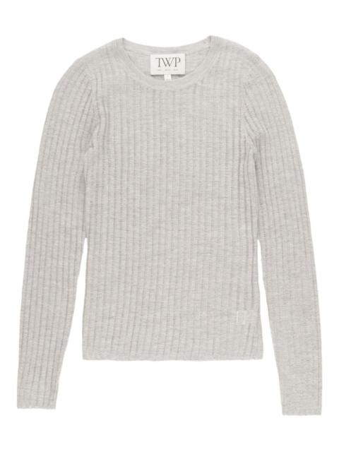 TWP ribbed crew-neck top