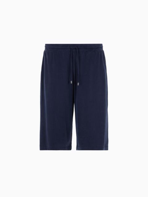 GIORGIO ARMANI Stretch cupro jersey Bermuda shorts