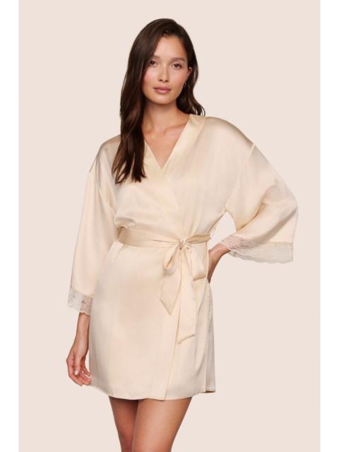 eberjey Washable Silk Lace Robe