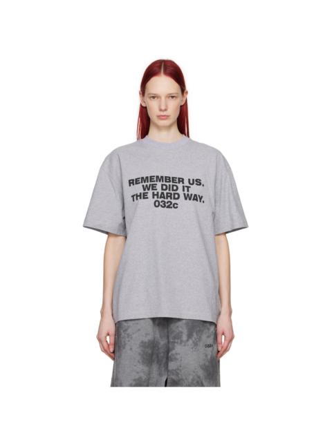 032c Gray Consensus T-Shirt