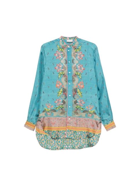 Pierre-Louis Mascia Printed silk shirt