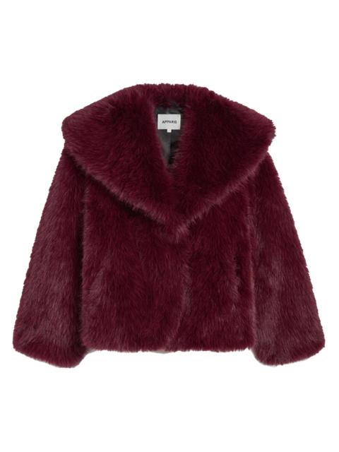 APPARIS Women's Yara Faux-Fur Coat - Merlot