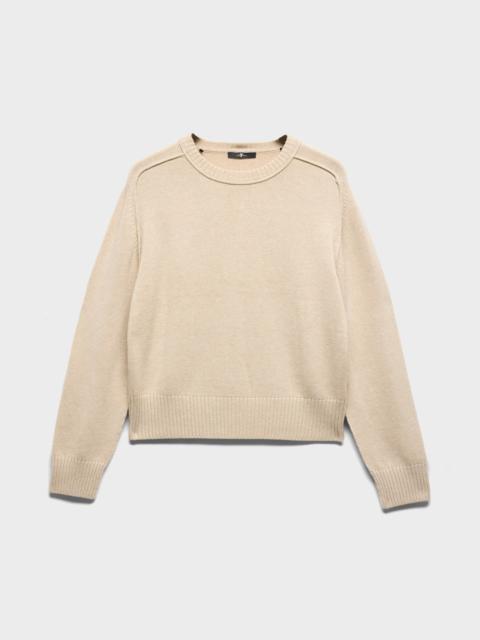7 For All Mankind SADDLE CREWNECK SWEATER in Wool Blend